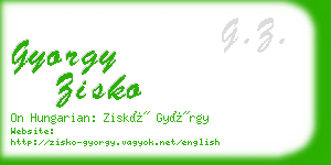 gyorgy zisko business card